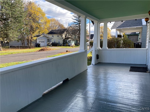 view of patio featuring covered porch