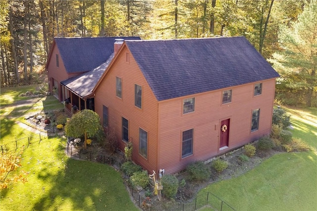 171 Oak Tree Ln, Bainbridge, NY 13733 - exterior space with a forest view