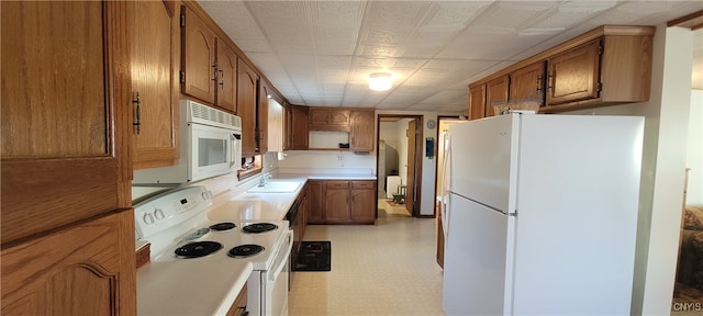 kitchen with white appliances