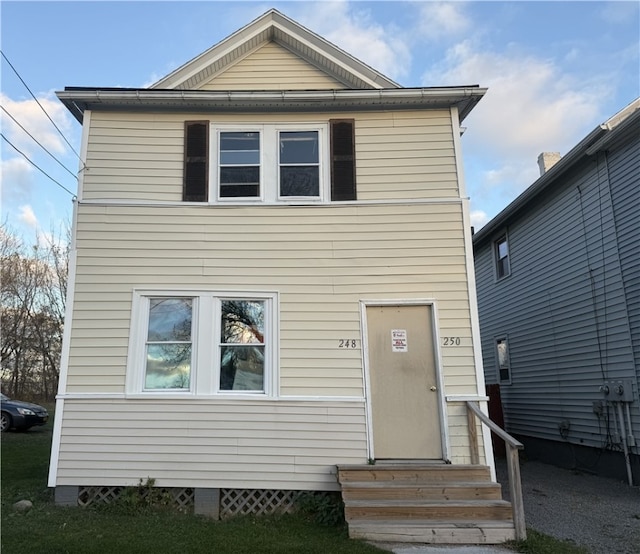 view of rear view of house