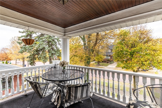 view of balcony