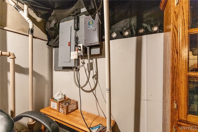 utility room with electric panel