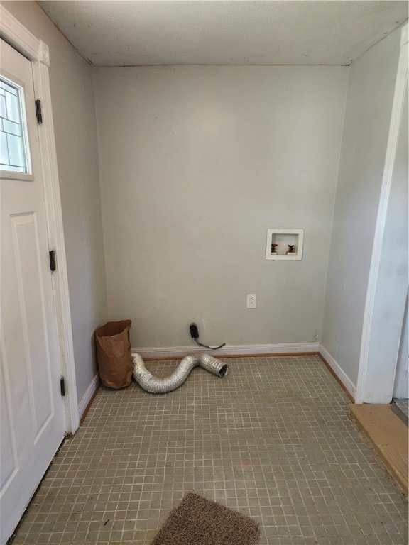 laundry room with washer hookup and hookup for an electric dryer