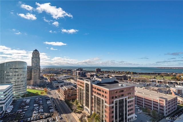 city view featuring a water view