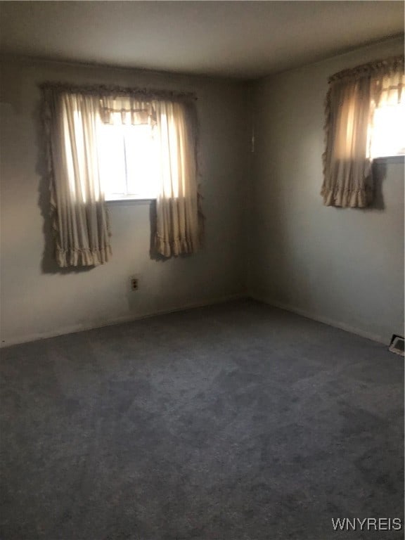 view of carpeted empty room