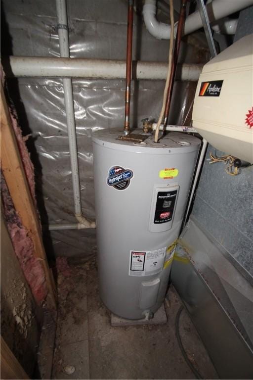 utilities featuring electric water heater