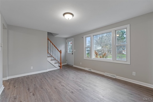 interior space with light wood-type flooring