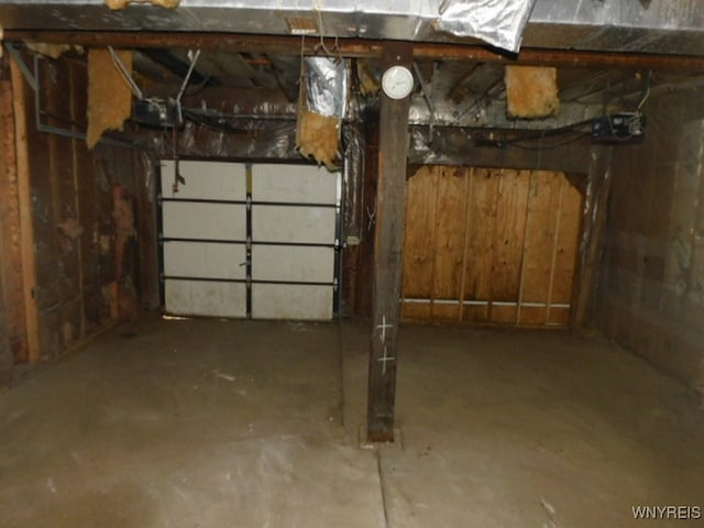 view of basement