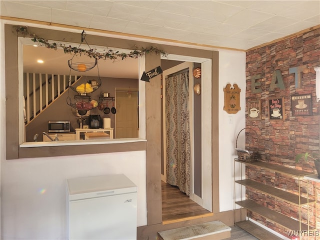 interior space featuring hardwood / wood-style flooring