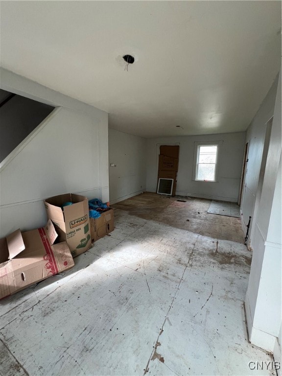 view of unfurnished living room