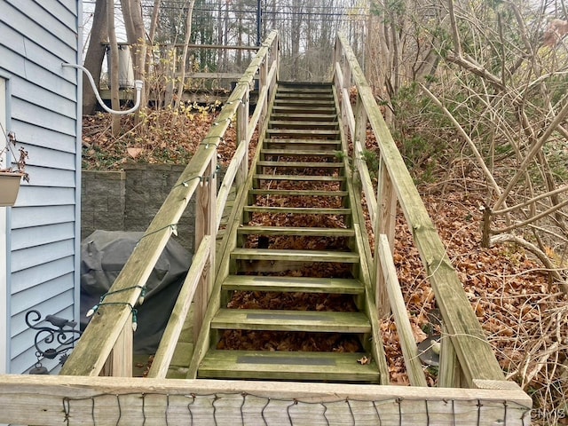 view of stairs