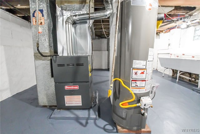 utilities with gas water heater