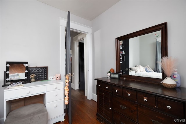 interior space featuring dark hardwood / wood-style floors