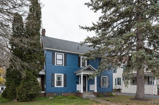 view of colonial inspired home