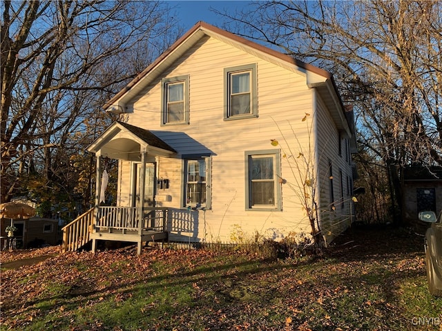 view of front of property