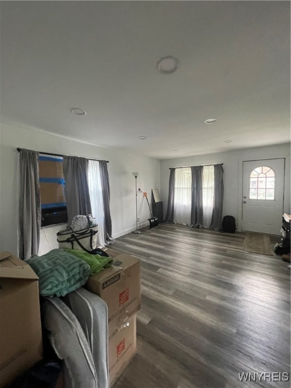 misc room featuring hardwood / wood-style flooring