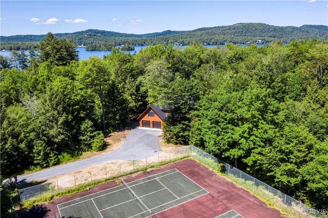 2773 S Shore Rd, Webb, NY 13420 - bird's eye view of a forest and a water and mountain view