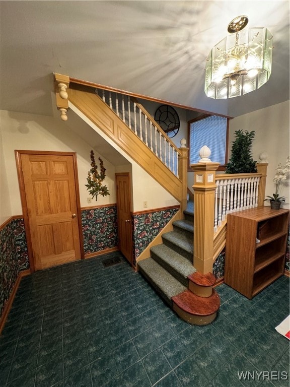 view of staircase