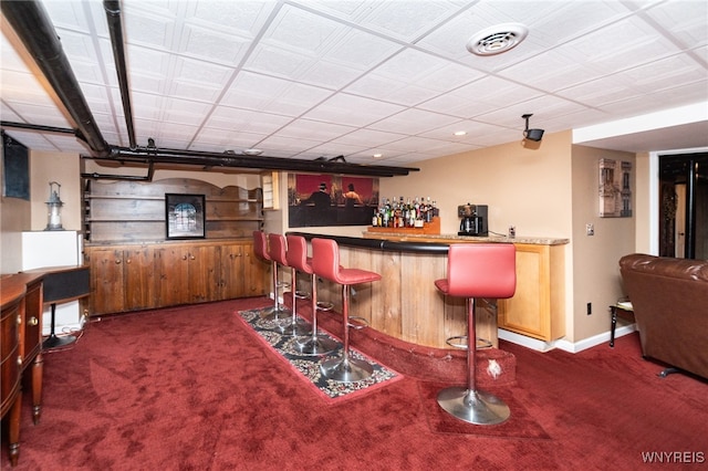 bar with dark carpet