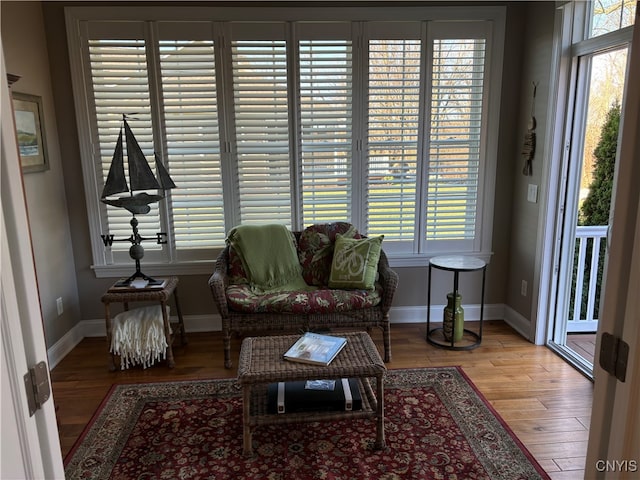 interior space featuring light hardwood / wood-style floors