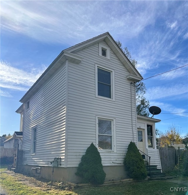 view of side of property