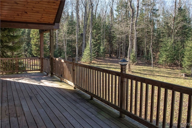 view of wooden terrace