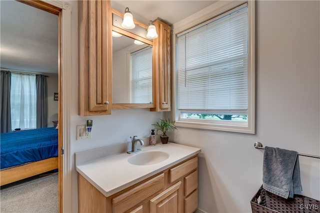 bathroom featuring vanity