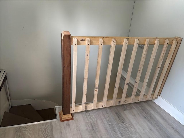 room details featuring hardwood / wood-style flooring