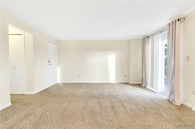 view of carpeted empty room