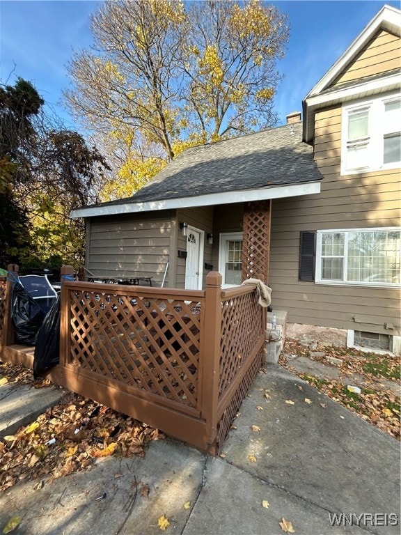 view of rear view of property