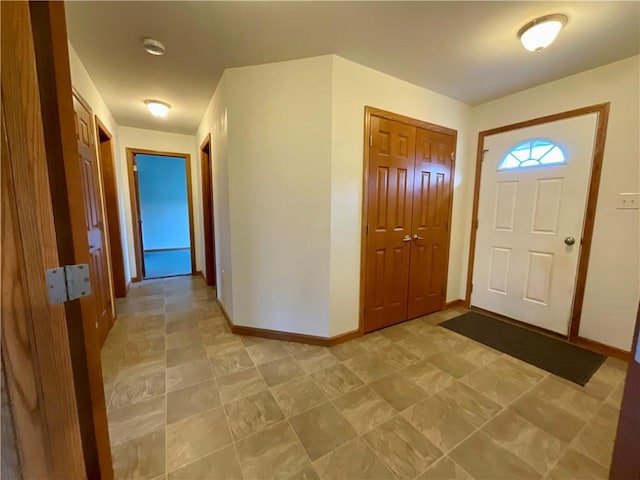 entrance foyer with baseboards