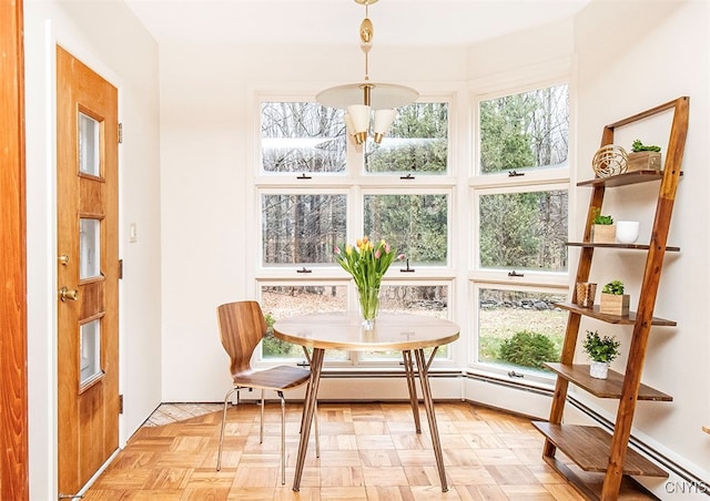 sunroom / solarium with a healthy amount of sunlight