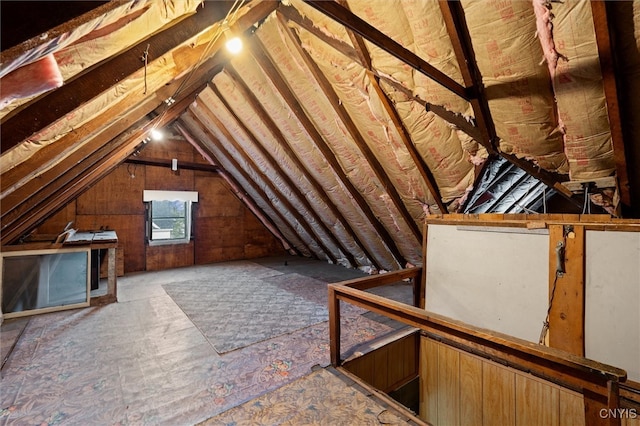 view of attic