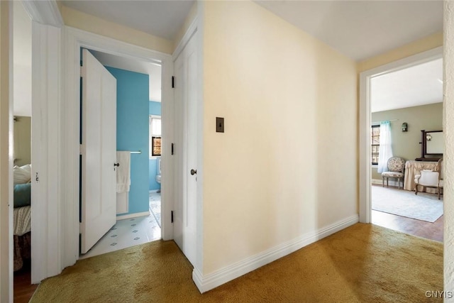 30 University Ave, Hamilton, NY 13346 - hallway featuring carpet flooring and baseboards
