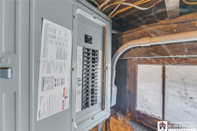 utility room featuring electric panel