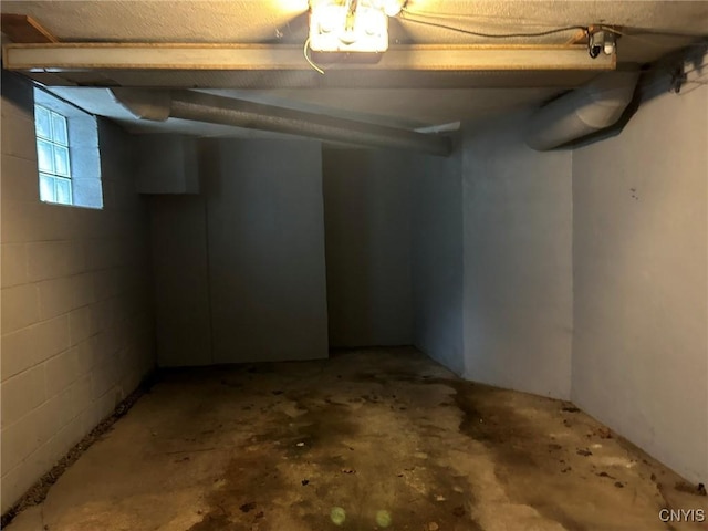 view of basement