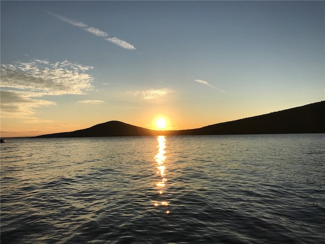 property view of water with a mountain view