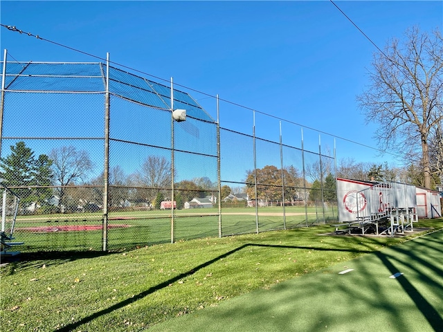 view of home's community featuring a lawn