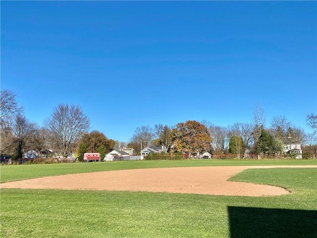 surrounding community with a yard