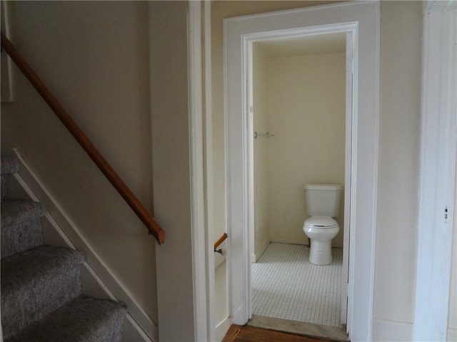 bathroom featuring toilet