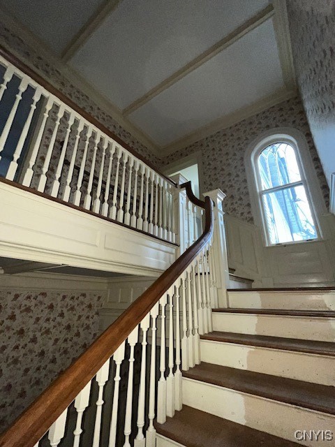 view of stairway