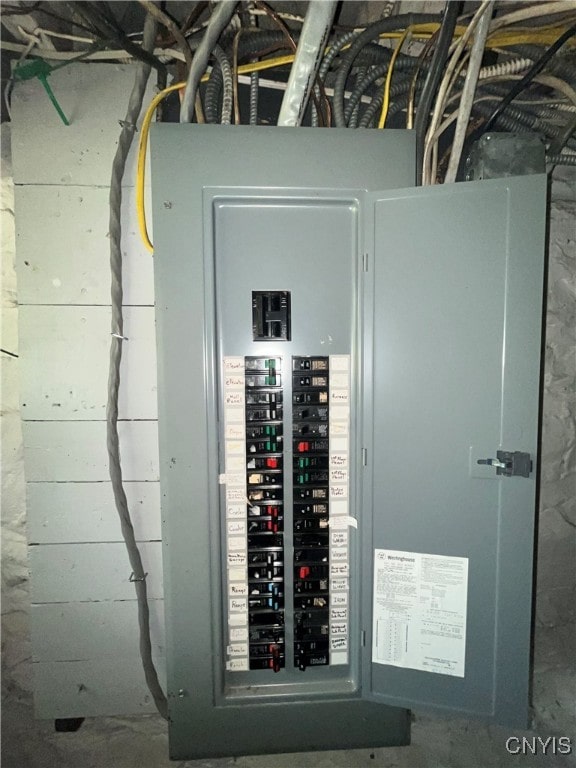 utility room featuring electric panel