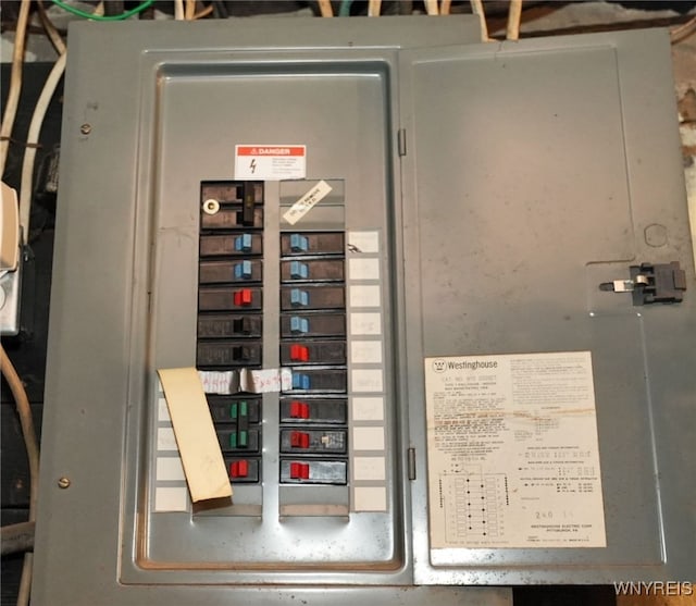 utility room featuring electric panel