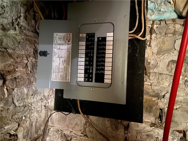 utility room featuring electric panel