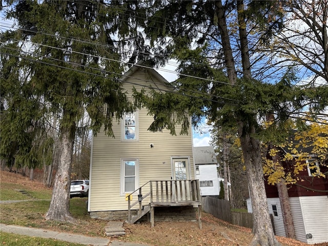 57 Ravine St, Hornell, NY 14843 - view of back of house