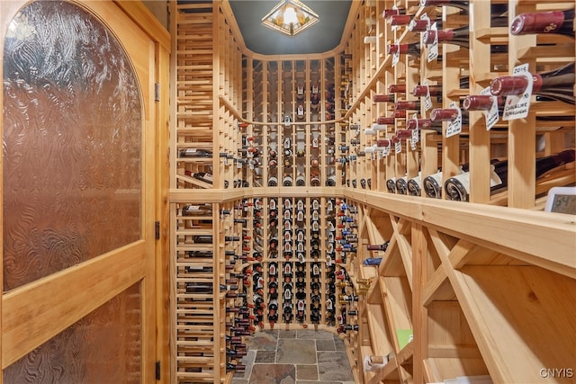 view of wine room