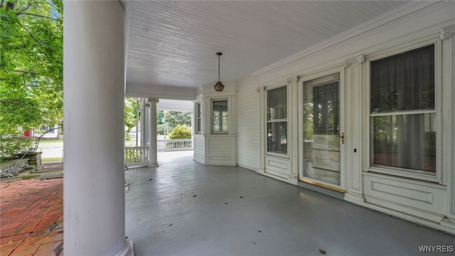 view of patio / terrace featuring covered porch