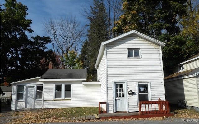 view of rear view of house