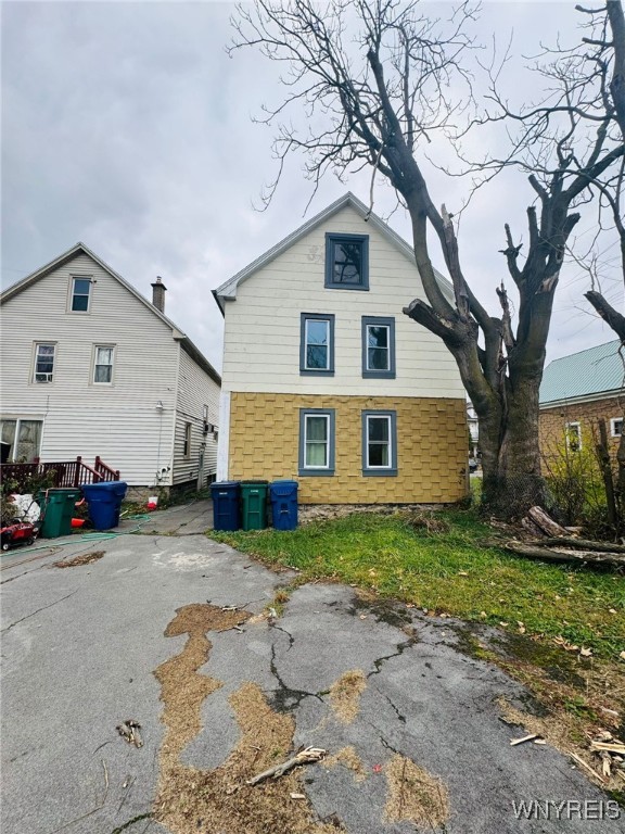 view of rear view of property