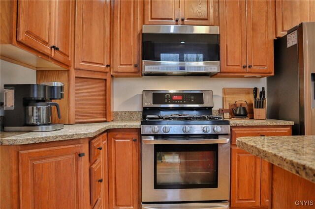 kitchen with stainless steel appliances